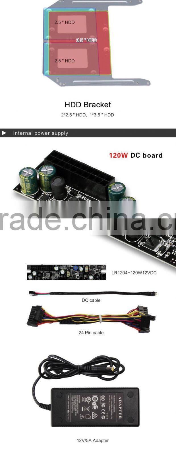 Mini ITX Case Realan Sand Blasting Thin Mini ITX Computer Case W60 ,Welcome OEM