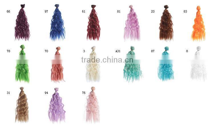 Hot Sale Purple Color Wavy Hair Braiding