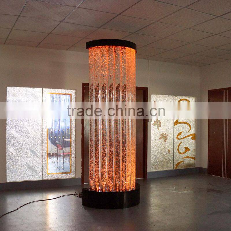 indoor decoration Acrylic water bubble wall decoration with led light changing