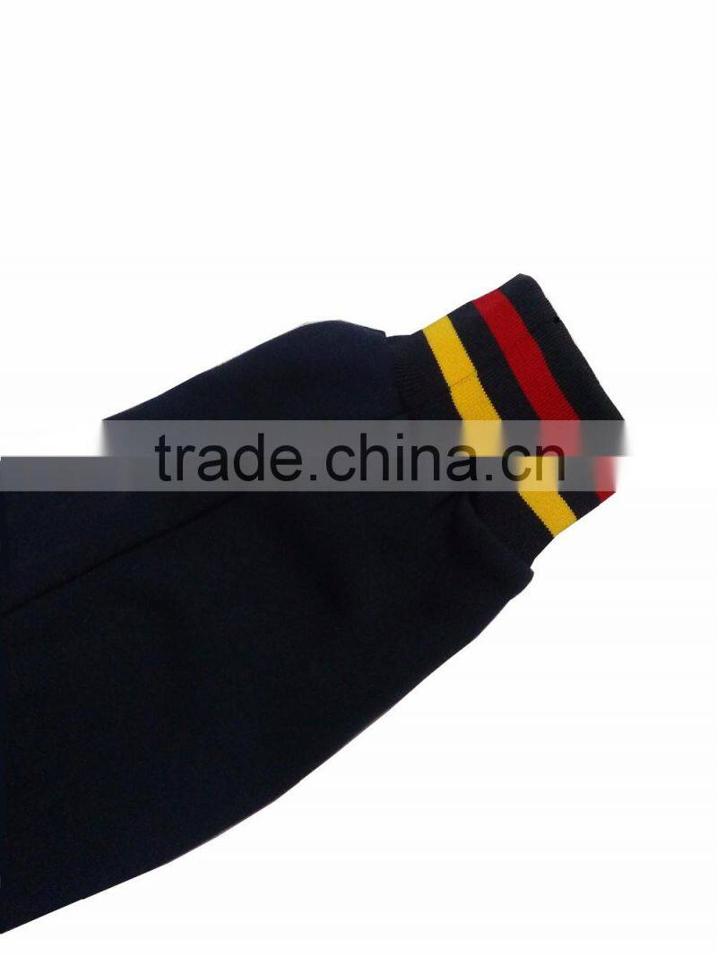 The latest new style navy blue leisure comfortable men sport suit