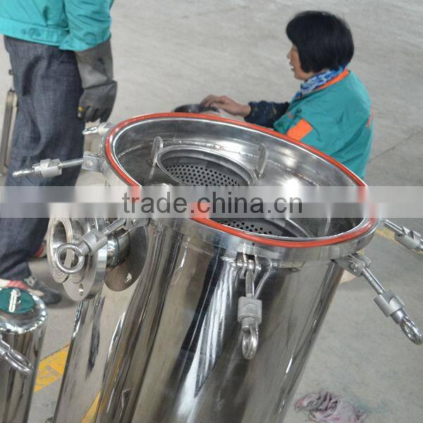 Stainless Steel Multi Bag Liquid Filter for water filtration system plant