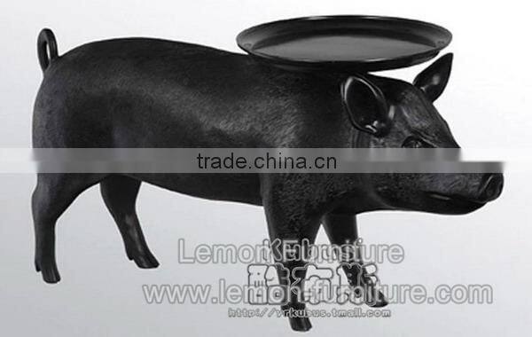 Top quality top sell grey tempered glass tea table