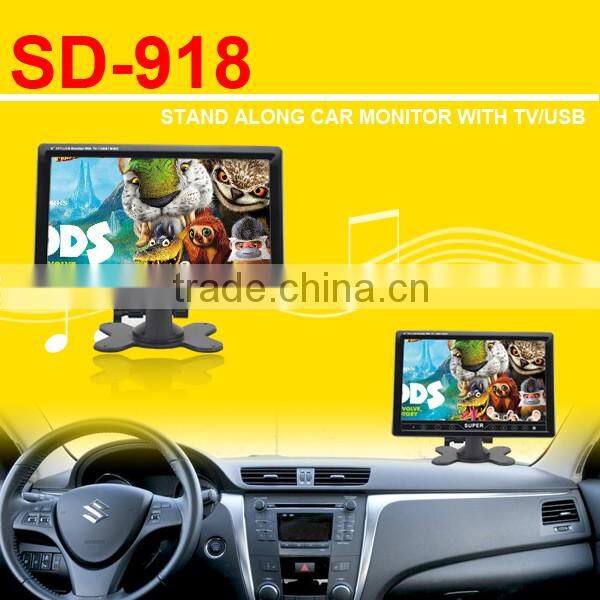 Remote Control Color lcd Car monitor 7 inch touch button car tv monitor with tv tuner