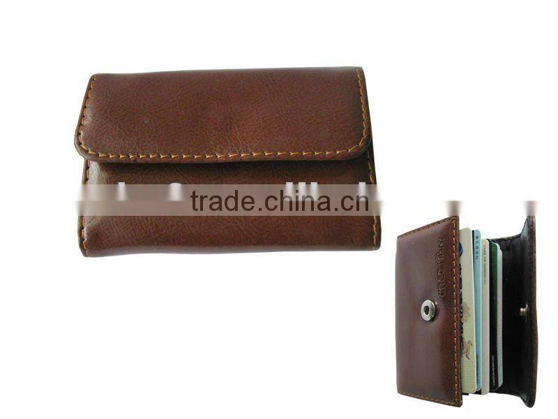 PU leather stainless business card holder id card holder money card holer