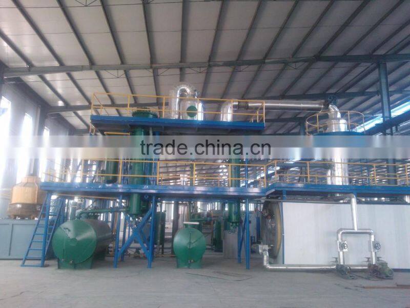 hot sales continuous pyrolysis oil/ bunker oil distillation plant