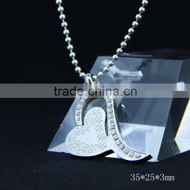Alibaba China Supplier OEM Manufacture Custom Metal Heart Pendant