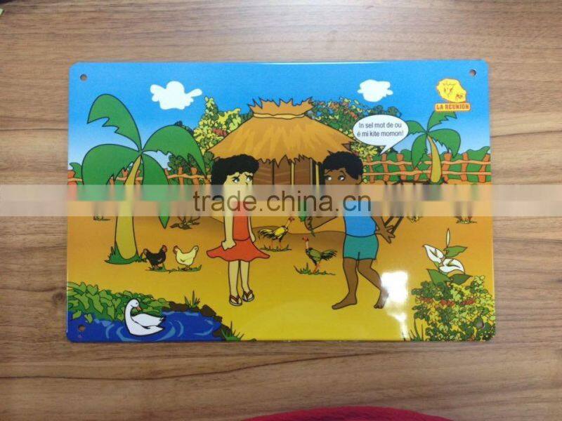 outdoor advertising tin sign