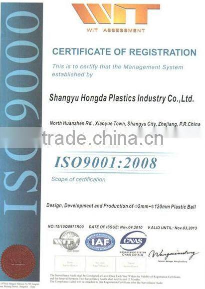 Plastic glass ball plastic bearing from China