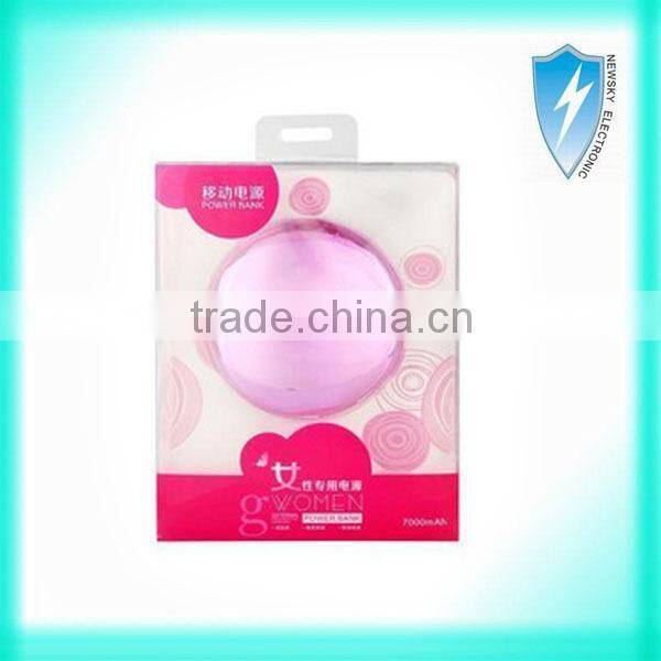 Fashion mirror power bank charger for mobile phone tablet mp3