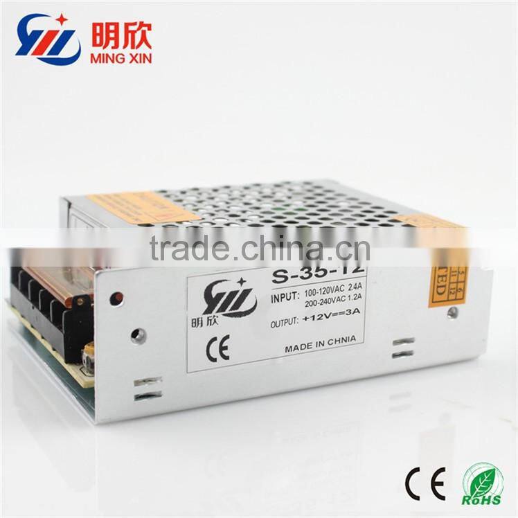 Hot sale 36W 220v 12V 3A led ac/dc power supply 12v 3A led driver