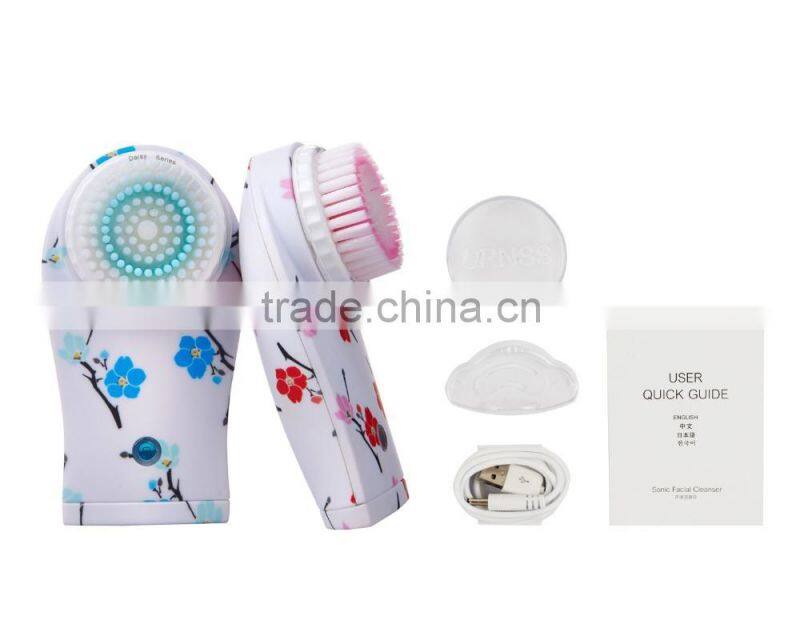 New Face cleansing Brush Ultrasonic facial brushskin whitening face cleanser