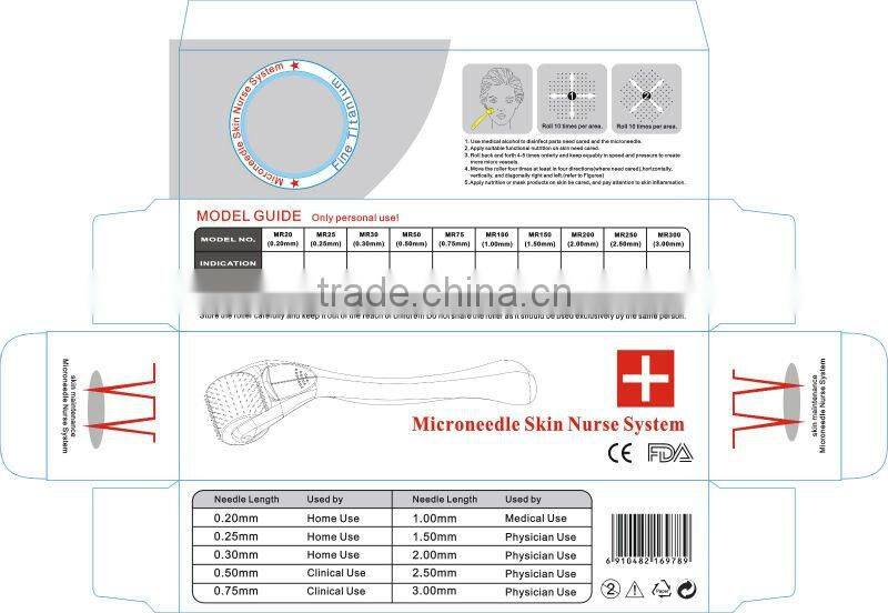 mts microneedle roller titanium dermaroller 540 with CE L005