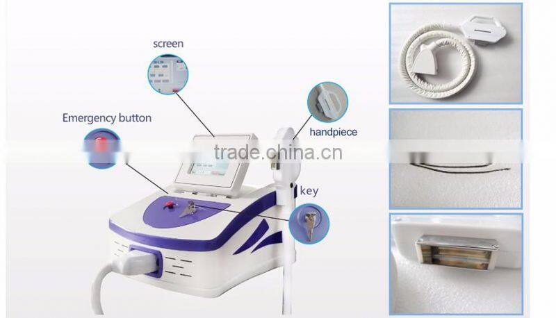 2016 Hot Sale ipl hair removal CE approved hair depilator ipl skin rejuvenation machine home