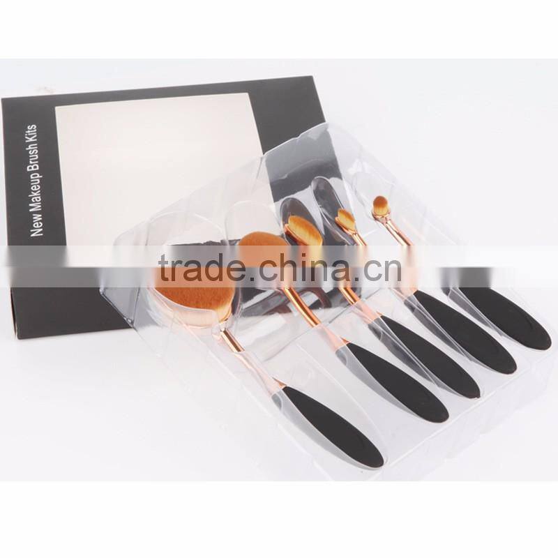 Oval Make Up Brush Set 5pcs