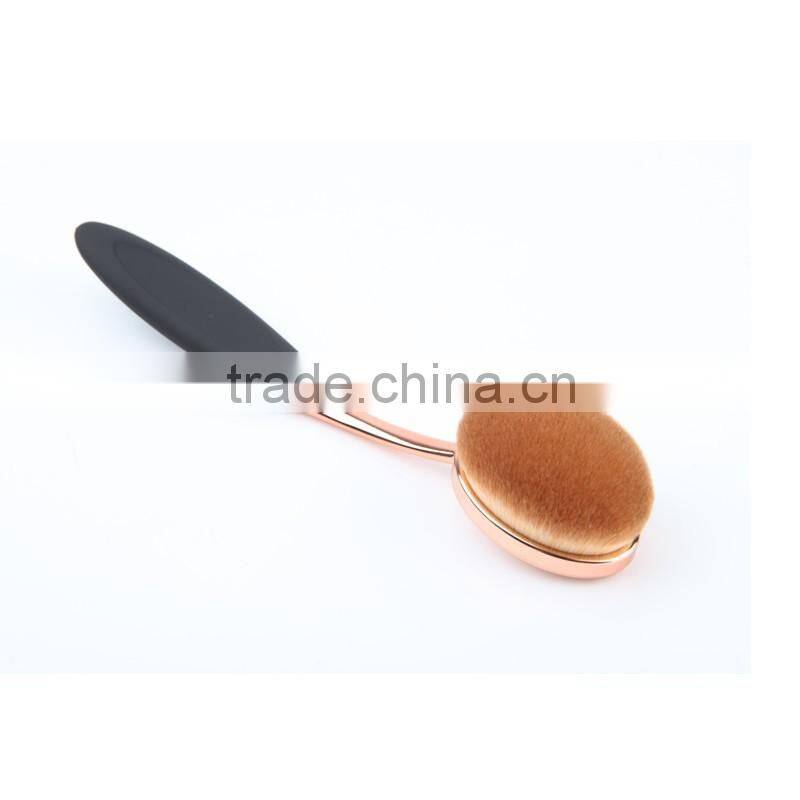 Black Packing Plastic Nylon Oval 6 Brush Soft Hair Best Quality Makeup Brush