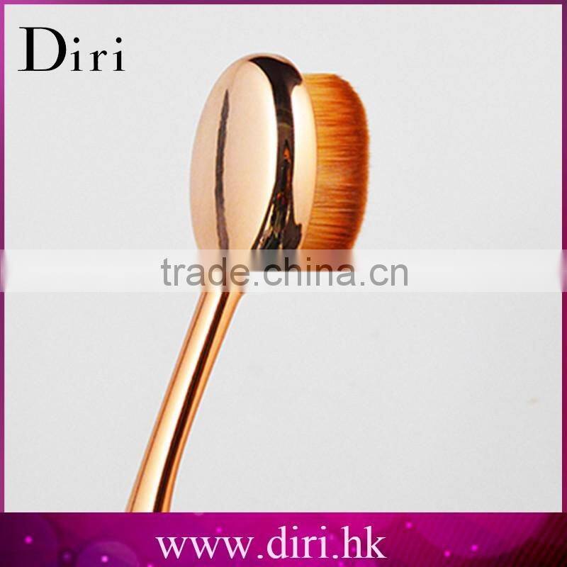 10pcs Toothbrush Make Up Brushes Kit Private Label Rose Gold Oval Makeup Brush