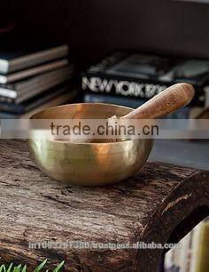 Tibetan Singing Bowls With Five Embossed Buddha 4.5 inch : From Anabia Agate Bolws