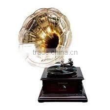 gramaphone , wooden gramaphone