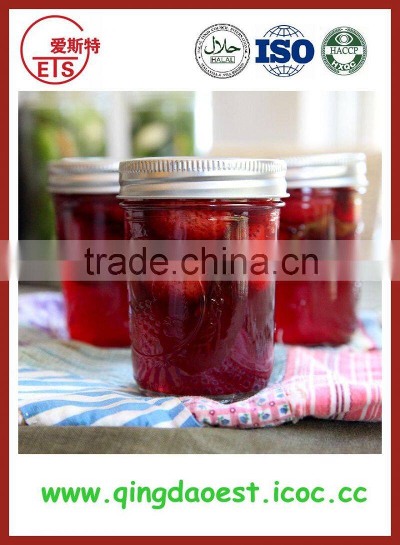 chinese Liaoning delicious and fresh canned strawberry in amazing syrup