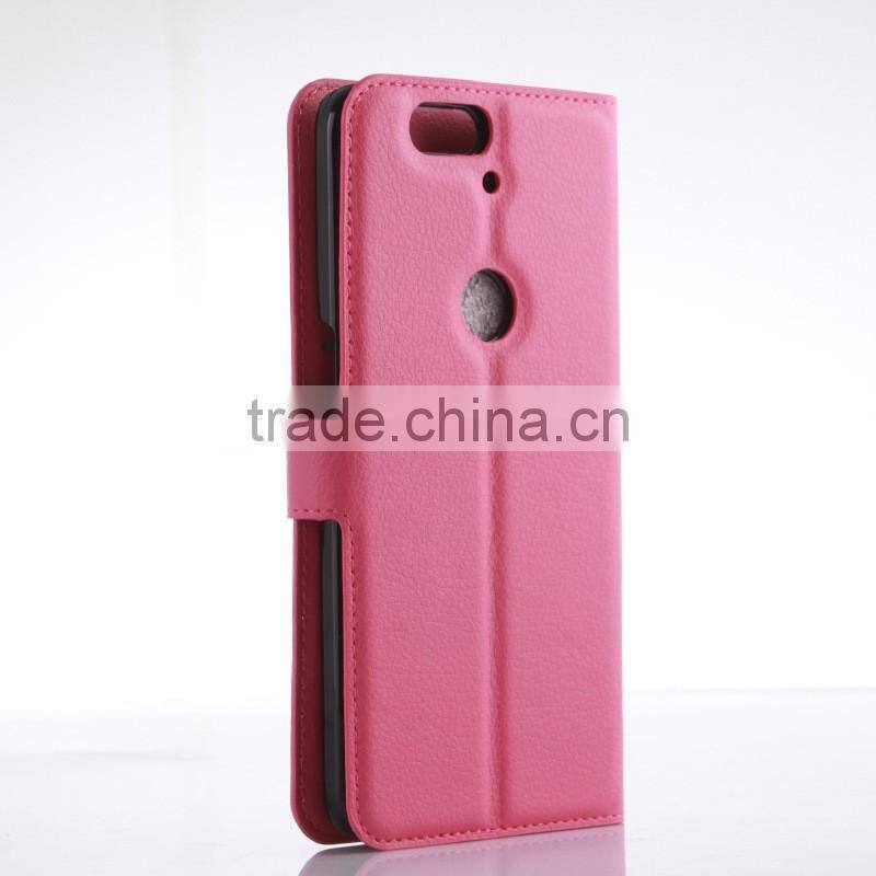 Quality COW SKIN TEXTURE Soft Wallet Stand PU Leather Case For HUAWEI NEXUS 6P angler FLIP LEATHER CASE