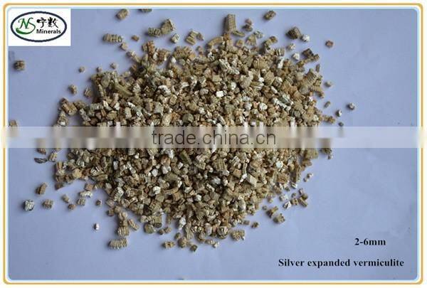 Bulk Expanded or unexpanded Silver Vermiculite for Board Fireproof 0.3-1mm