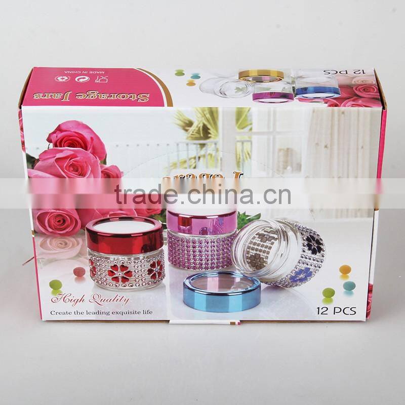2016 new hot sell rarely and exquisite mutilfuncation glass storage jars