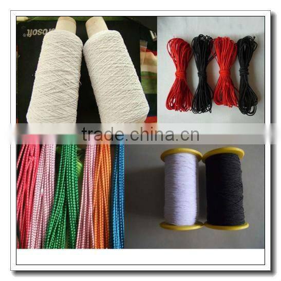 Jacquard braided elastic rope for paper bag making machine
