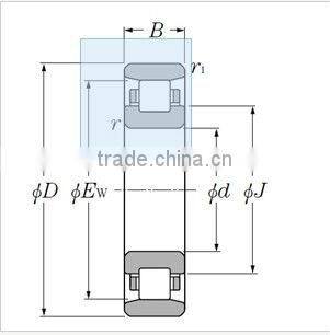 Japan NSK industrial bearings N1011E Cylinderical bearing for automobiles & motocyles