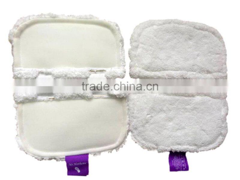 2016 White Steam Mop Pocket Replacement Mop pad