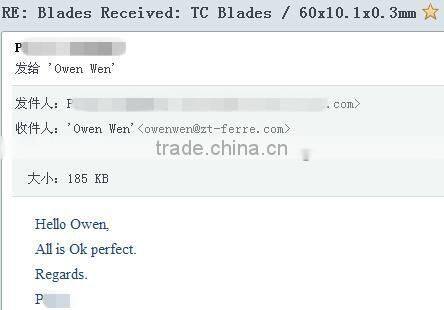 Packaging Machinery Parts Corrugated Standard Circular Carbide Slitter Scorer Blades