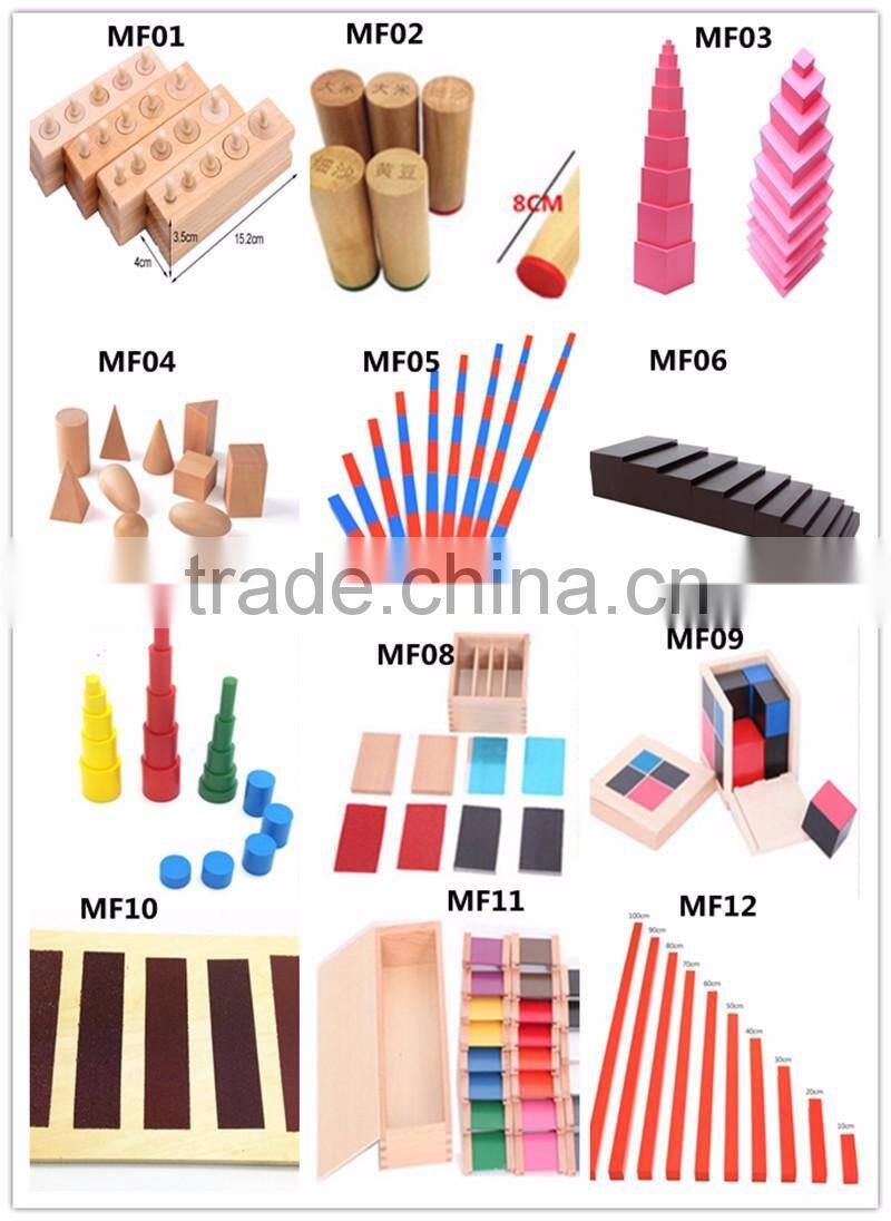 Wooden educational toys Math montessori material for kindergarten