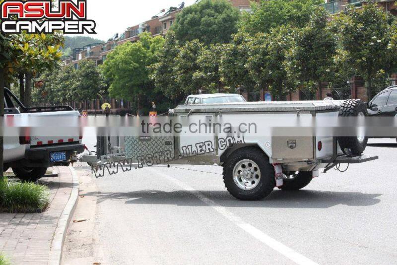 Hot selling outdoor off road hard floor camping trailer