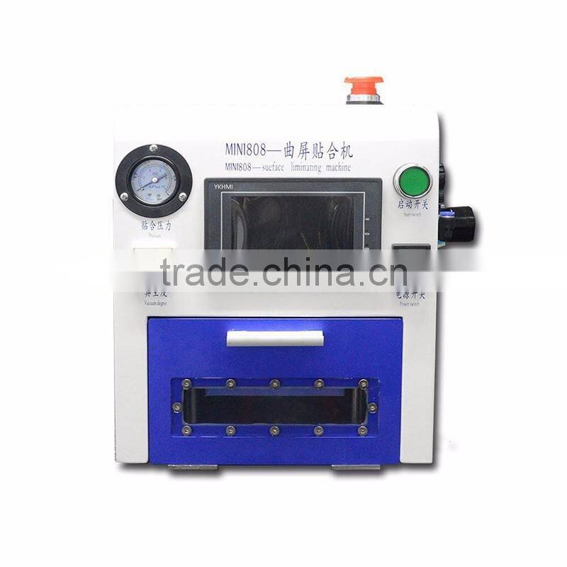 Mobile Phone Market Good Price LCD Screen Laminating Machine Edge for Samsung edge lcd screen laminator/ Free with 3 molds &pum
