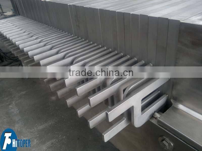 High quality stainless steel filter press plate.