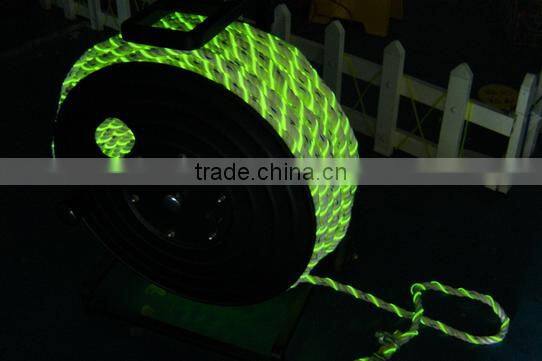 Fire fighting portable solar panel battery recharge emergency EL rope light