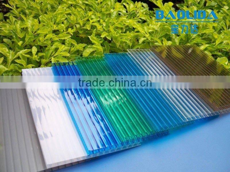 Galvanized steel structure pc sheet cover used commercial greenhouses