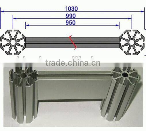 OEM aluminum profiles extruded for exhibition / display frame
