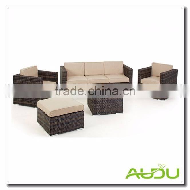 Audu Waterproof Wicker Flat Rattan Outdoor Sofa