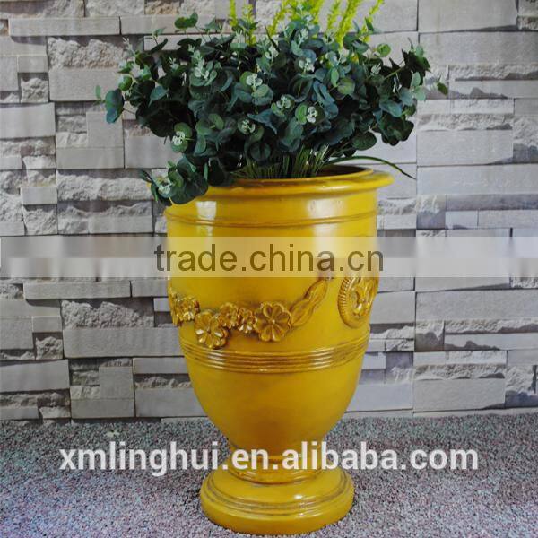 Polyresin Hot Sale For Hotel Decoration Angle Garden Flower Pot