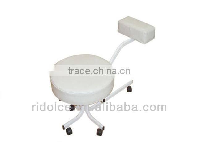 Potable movable Ottoman stool chair with wheels used salon furniture TKN-3010