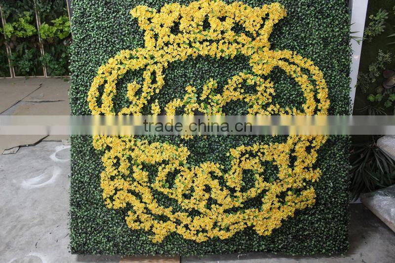 artificial hedge fence indoor/outdoor factory UV protection artificial boxwood mat