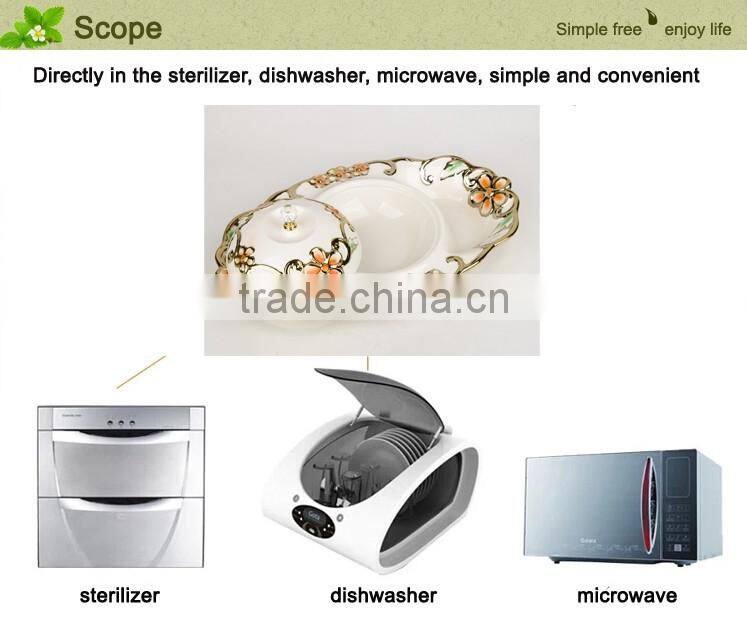 New style china fruit plate /stock soup bowl with lid in stock