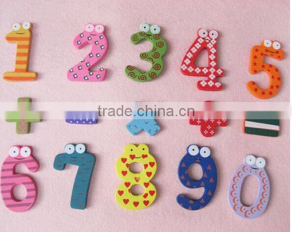 Digital Wooden Educational Fridge Magnet