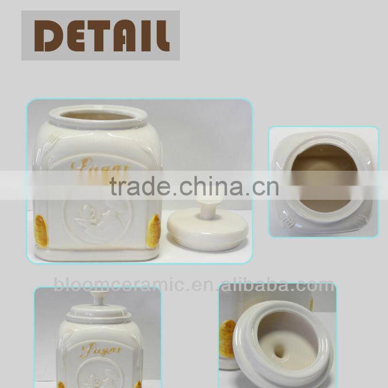 Ceramic handmade storage jar