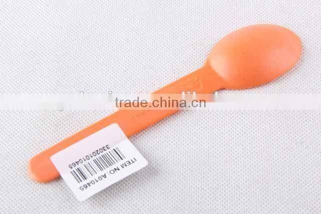 Degradable disposable plastic spoon