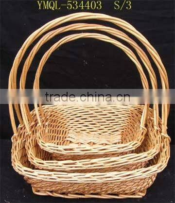 heart shaped willow basket