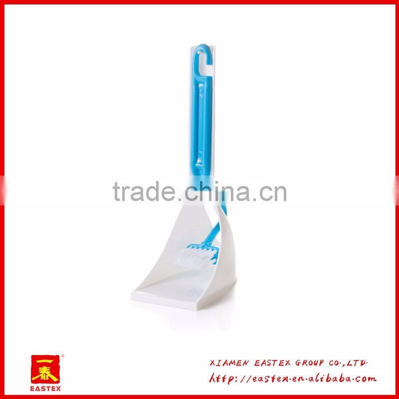 V shape toliet and edges cleaning brush with holder