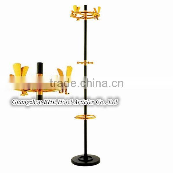 Guangzhou BHL Hotel Articles Metal clothing tree metal clothes rack clothes hanging rack J8