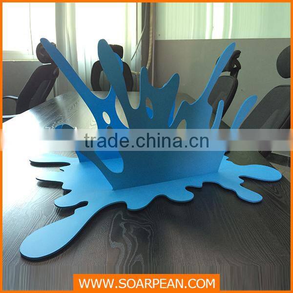 decorative PVC splash wave for window display props