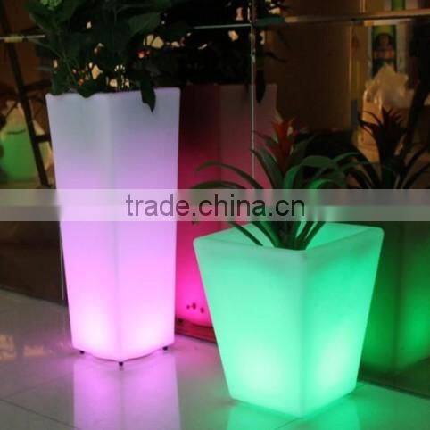 led flower pot / Wedding chair pot/LED decoration cube / cement flower pot